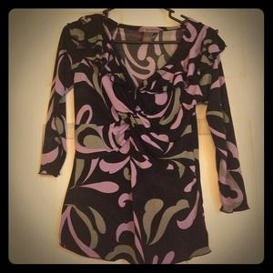 REDUCED TO SELL❗️Black,pink & grey patterned shirt