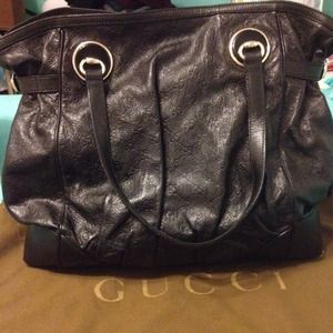 ‼️ SOLD ‼️ Gucci Guccissima Black Full Moon Bag