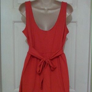 Bright red sundress