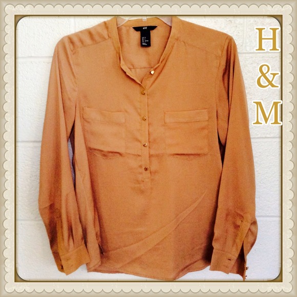 H & M dress shirt. Gorgeous color and super soft.