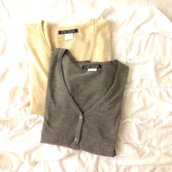 Love Culture Button-Up Knit Cardigans