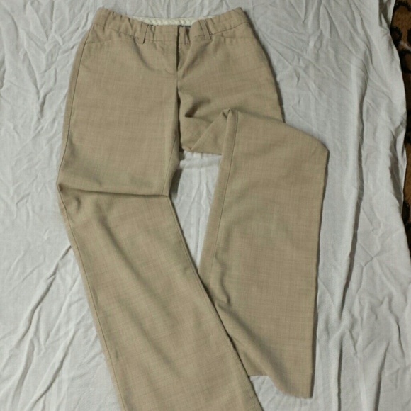 Cream Colored Express Editor Pants