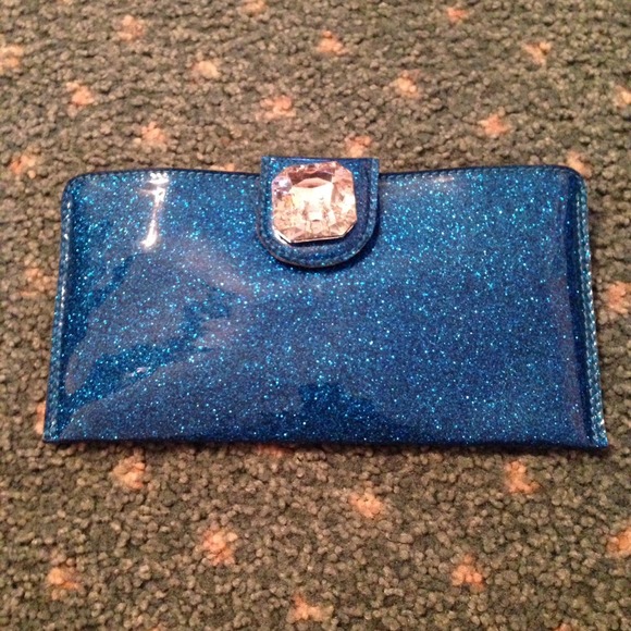 Sparkly Blue Wallet/Clutch