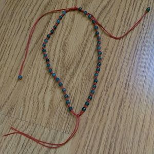 Simple Chinese-style necklace of jade beads