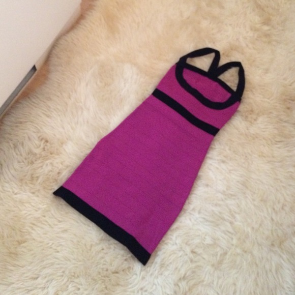 Hot pink bebe dress