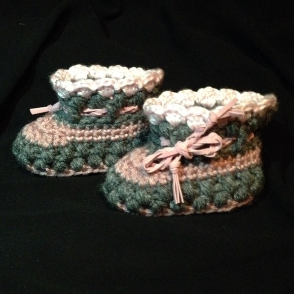 Hand crafted baby booties