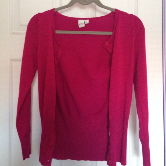 Magenta cardigan