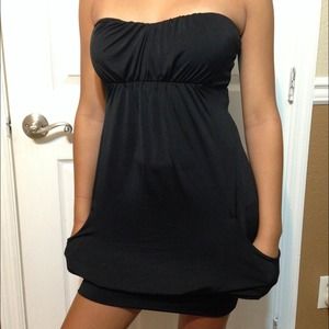 Little black dress. Polyester and spandex material