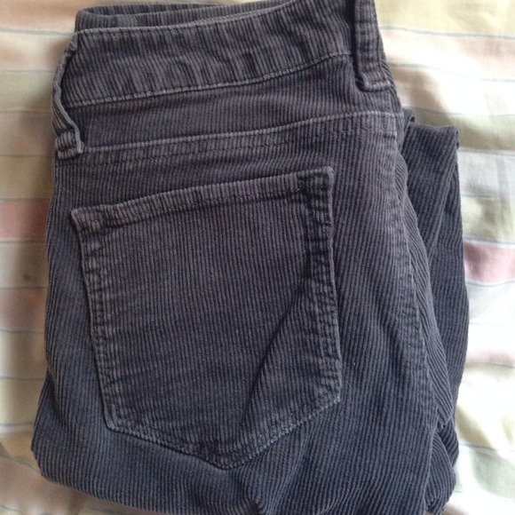 Corduroy navy skinny jeans