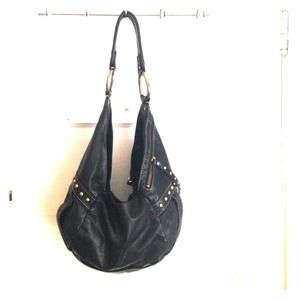 SOLD! Kenneth Cole Black Leather Hobo.