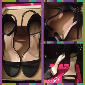 💥Sexy Black Ankle Strap Heels