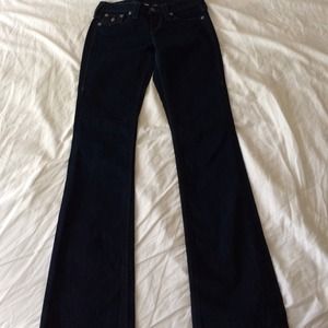 True Religion Dark Wash Boot Leg Jeans