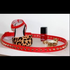🚫SOLD🚫Zara Leather Studded Belt