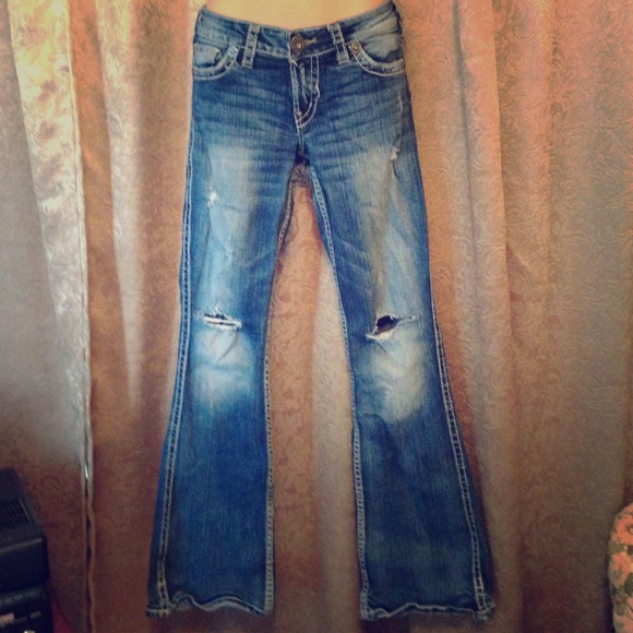 Silver jeans!