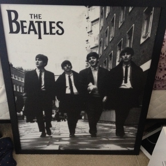 The Beatles big poster with frame