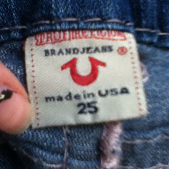 Light Pink Thick Stitch True Religions - Picture 3 of 4