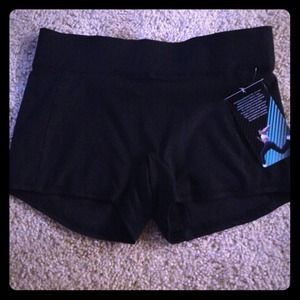 Black work out shorts