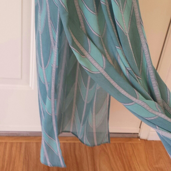 BUNDLED! Forever 21 Maxi Dress green Cutout back - Picture 4 of 4