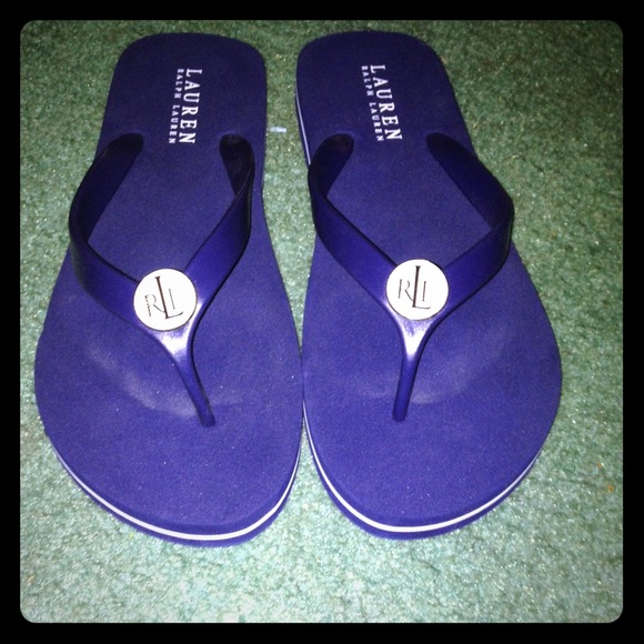 Ralph Lauren flip flops never been worn!