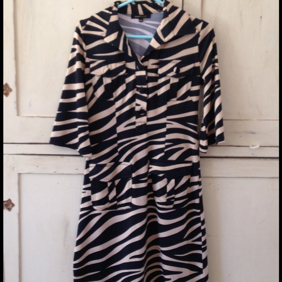 Black and Tan zebra dress