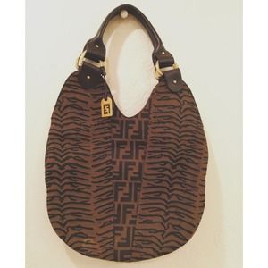 Fendi animal print handbag