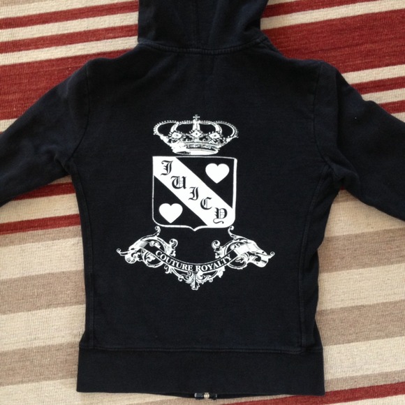 Juicy Couture Black Zipup in Petite (XS)