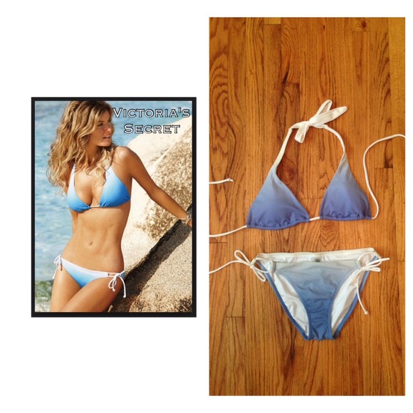 Victorias Secret Baby Blue Ombré Bikini