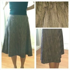 Brown a-line skirt
