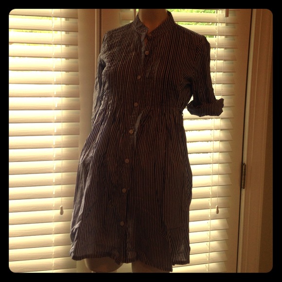 Navy and White Tunic/Top