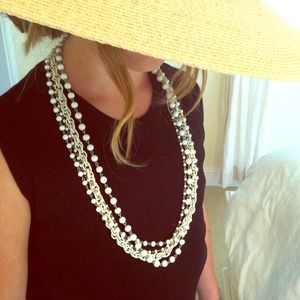 Vintage White Summer Necklace.