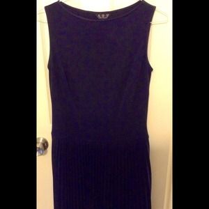 Stretchy Navy blue pleated dress