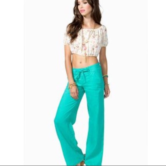 Linen fold waist pants ONE DAY SALE ONLY 2 LEFT - Picture 2 of 2