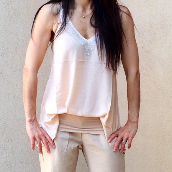 Chic top with sequin trim SALE SALE - Picture 4 of 4