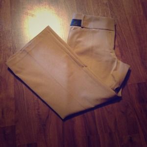 Express dress pants with leather detail at waist