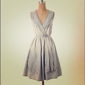 Anthropologie Denim Chambray Dress