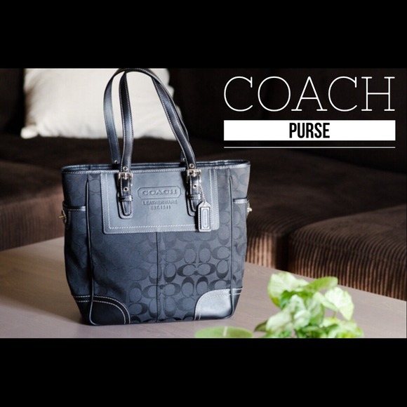 Coach Signature Black Purse