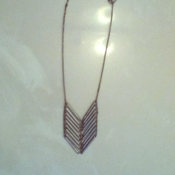 Silver V-Bar Necklace