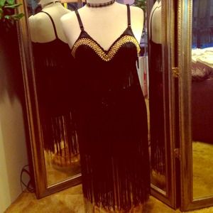 🐼 RAVE / FRINGE, 2-Piece, Mini-Skirt Outfit 🐼