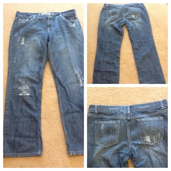 💕Boyfriend Distressed Jeans 13 x 32