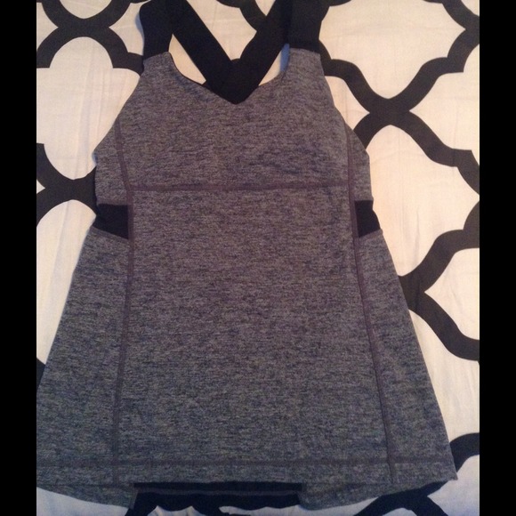 reserved Heathered Grey & Black Tank