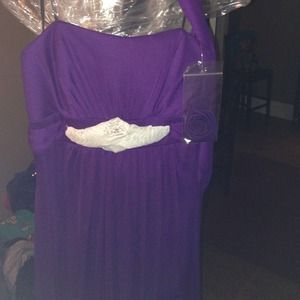 Beautiful long purple dress!!