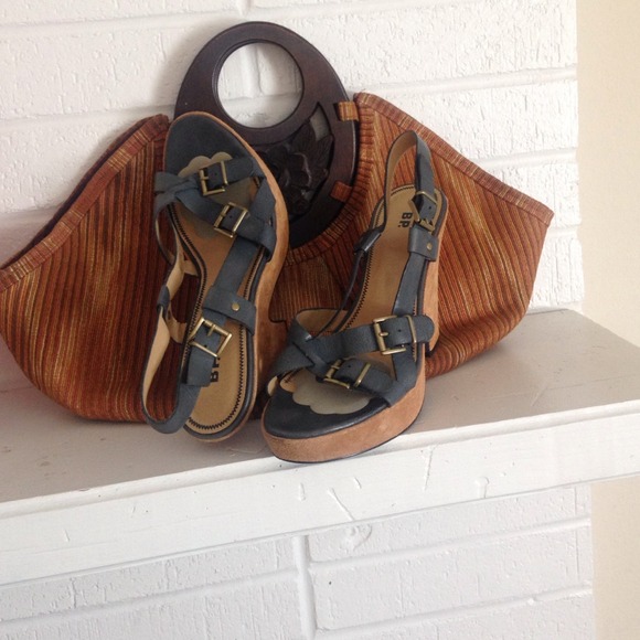 B P. Grayish blue Wedges Traded In a Bundle