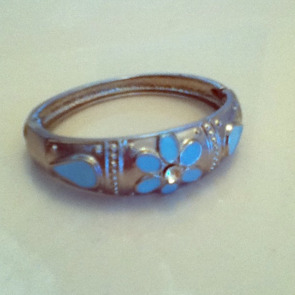 Blue and Silver Magnetic Bracelet