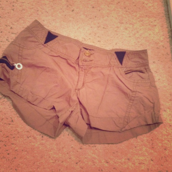 Brown South-pole Shorts
