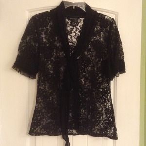 White House a Black Market Lace Top