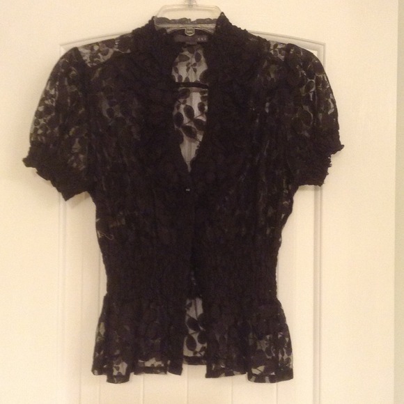 Black lace top