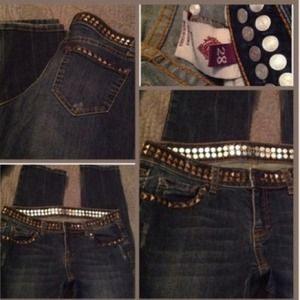 Flying Monkey skinny jeans with silver detailing