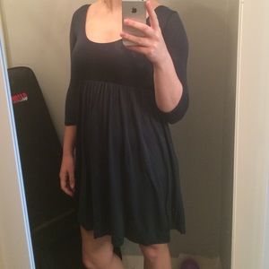 Dark teal baby doll dress