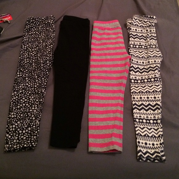 ❌Not available❌4 pairs of super cute leggings! 3t - Picture 1 of 4