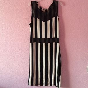 B&W Striped Dress